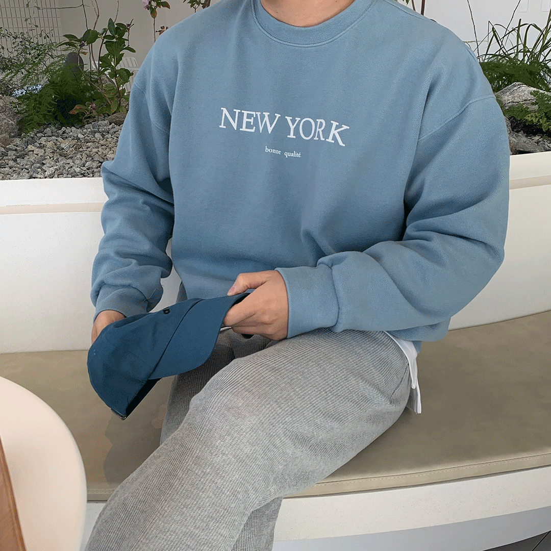 뉴욕 퀄리티 맨투맨(4color)